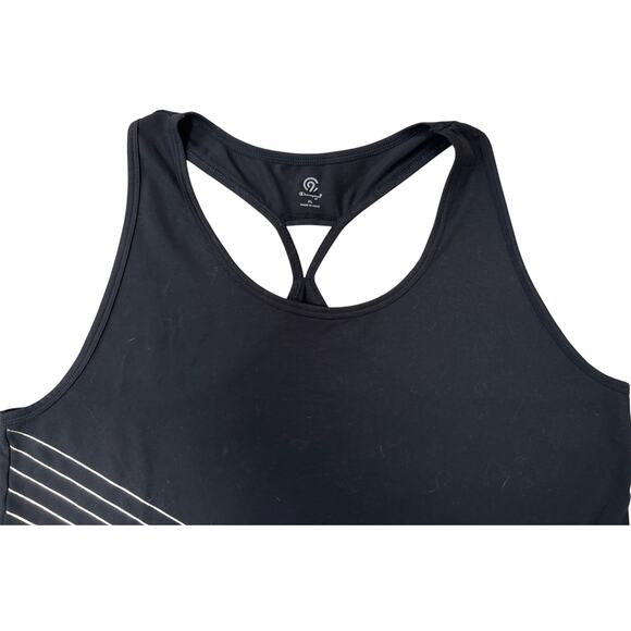 Champion Black XL Racerback Tank Top – Crisscross Graphic-Lightweight Activewear - Picture 4 of 7